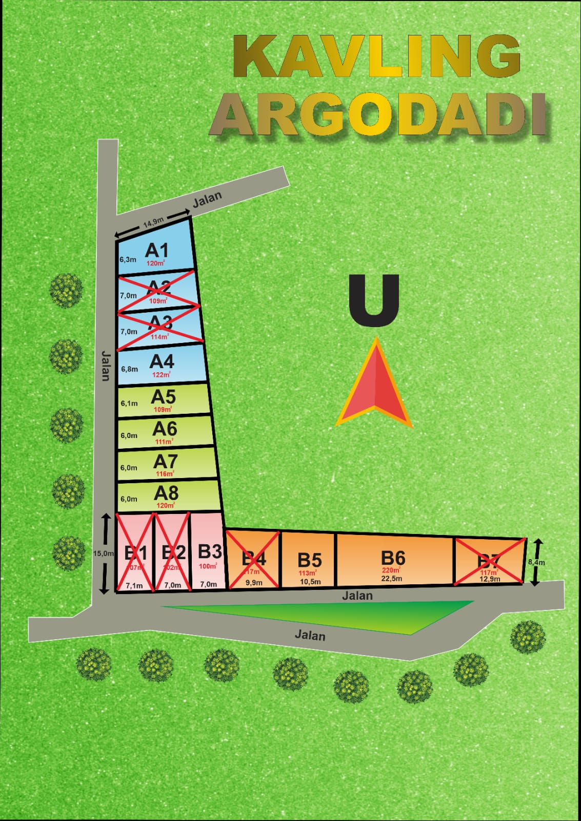 Tanah Kavling Siap Bangun di Sedayu