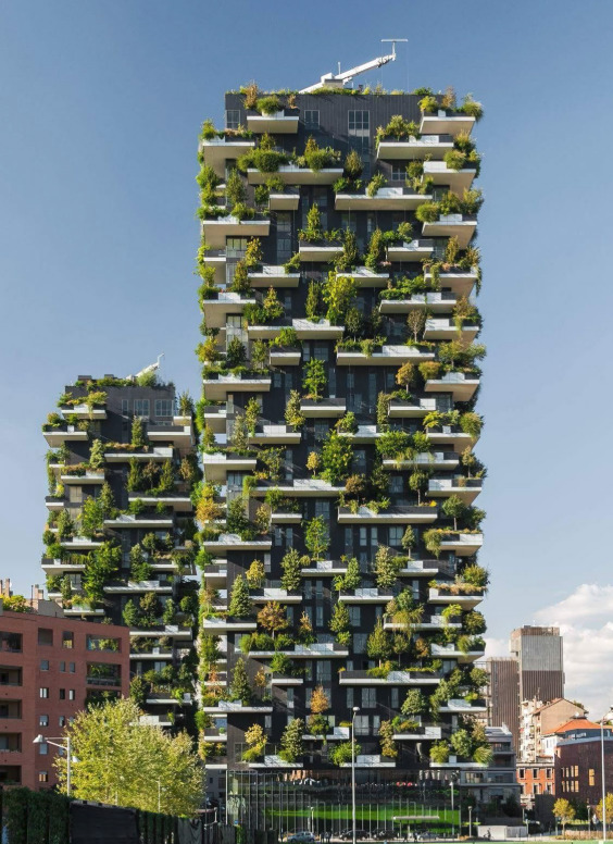 7 Strategi Desain Properti Berkonsep Hutan Vertikal Modern arsitektur 9